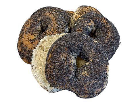 5 oz. Poppy Bagel Sliced (6 pack) - OMG