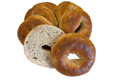5 oz. Cinnamon Raisin Bagel Sliced (6 pack) - Elie