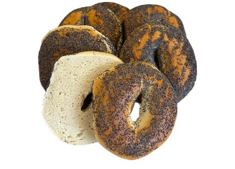 5 oz. Poppy Bagel Sliced (6 pack) - Elie