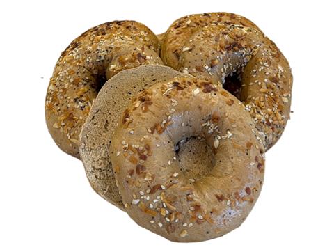 5 oz. Wheat Everything Bagel Sliced (6 pack) - OMG
