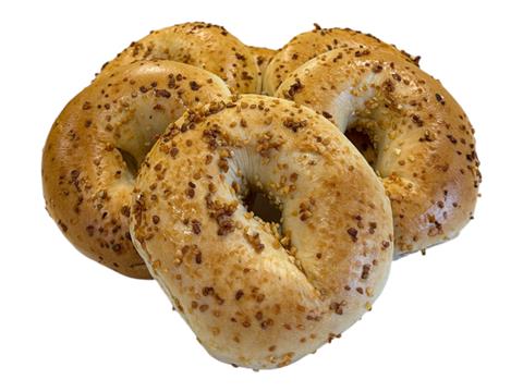 5 oz. Garlic Bagel (6 pack) - OMG