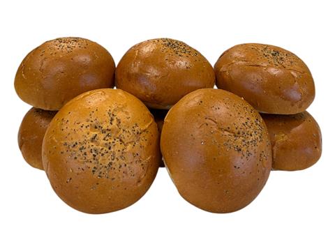 3.5 in. Black Pepper & Sea Salt Brioche Hamburger Roll (12 pack) - Fi